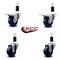 Service Caster 3'' Solid Poly Swivel 1-3/8'' Expanding Stem Caster Set 2 Total Lock Brakes, 4PK SCC-EXTTL20S314-SPUS-2-S-2-138 - alternate 5